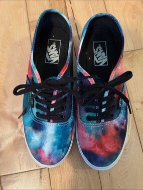 Vans Galaxy Canvas Low-Top Sneakers - Blue Pink Purple